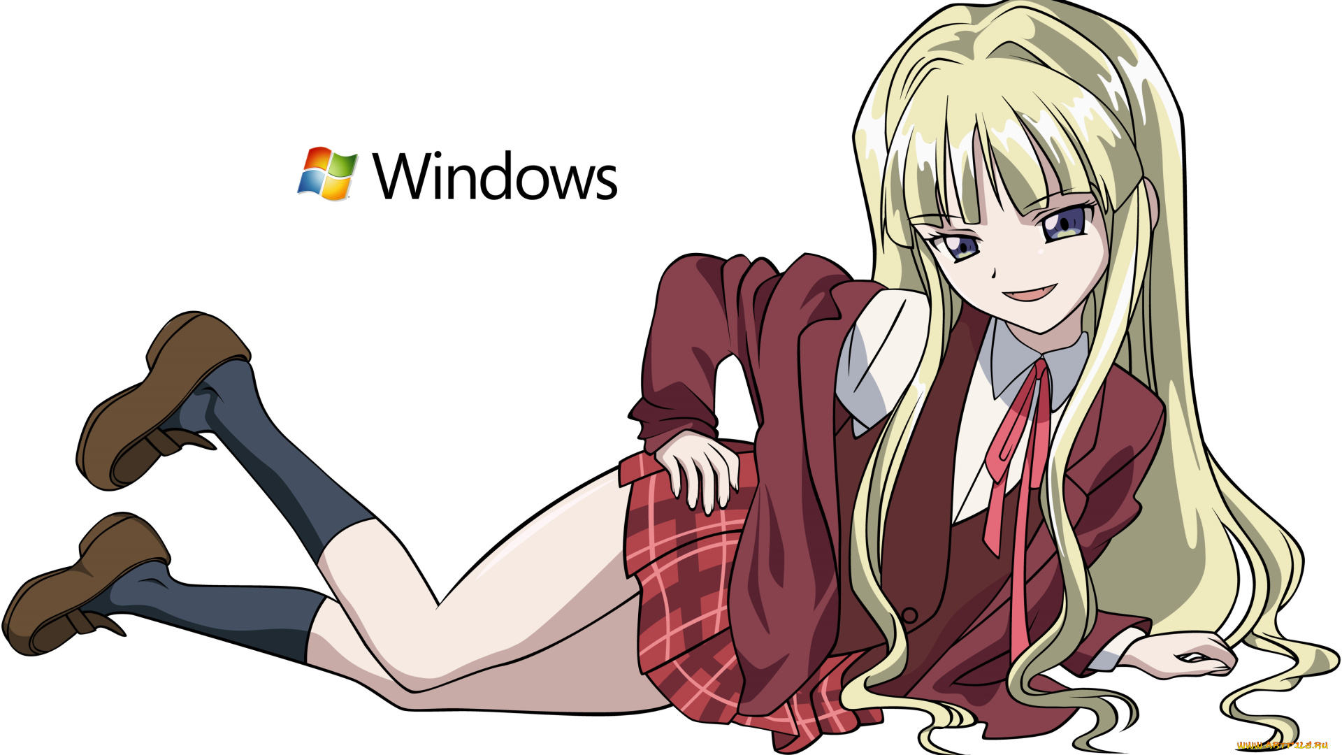 компьютеры, windows, 7, , vienna, фон, взгляд, девушка