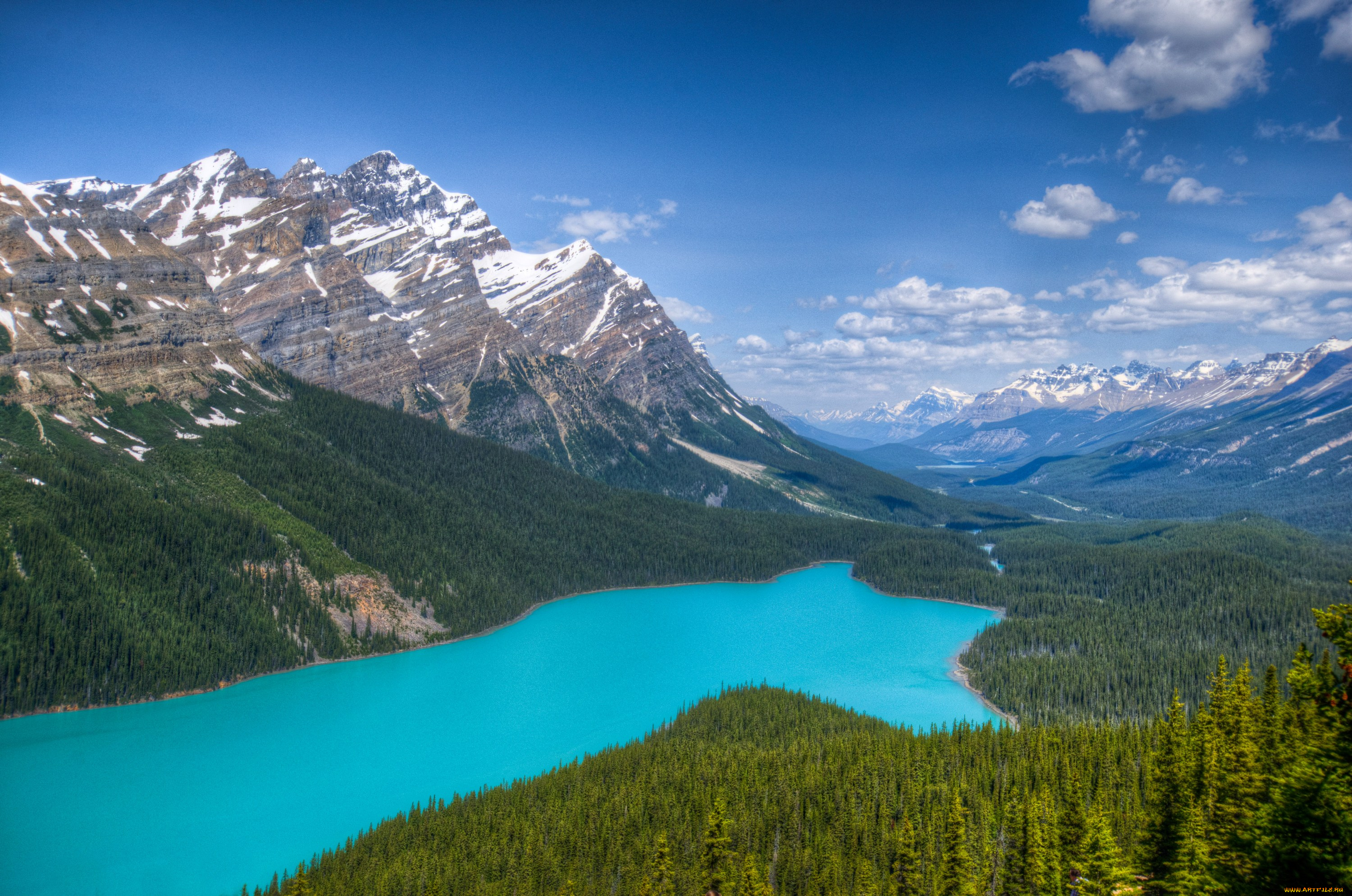 природа, реки, озера, лес, горы, канада