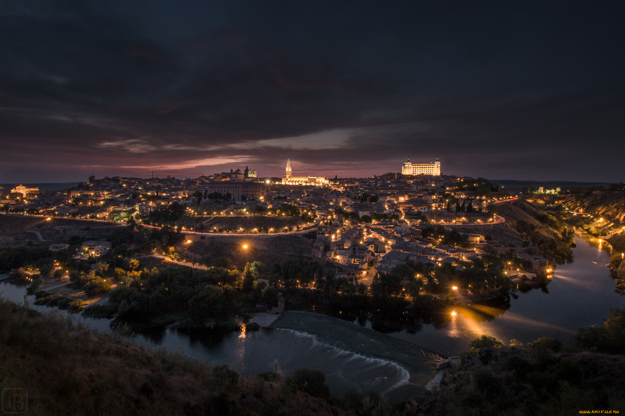 toledo, города, толедо, , испания, простор