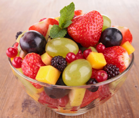 Картинка еда мороженое +десерты фруктовый салат ягоды фрукты