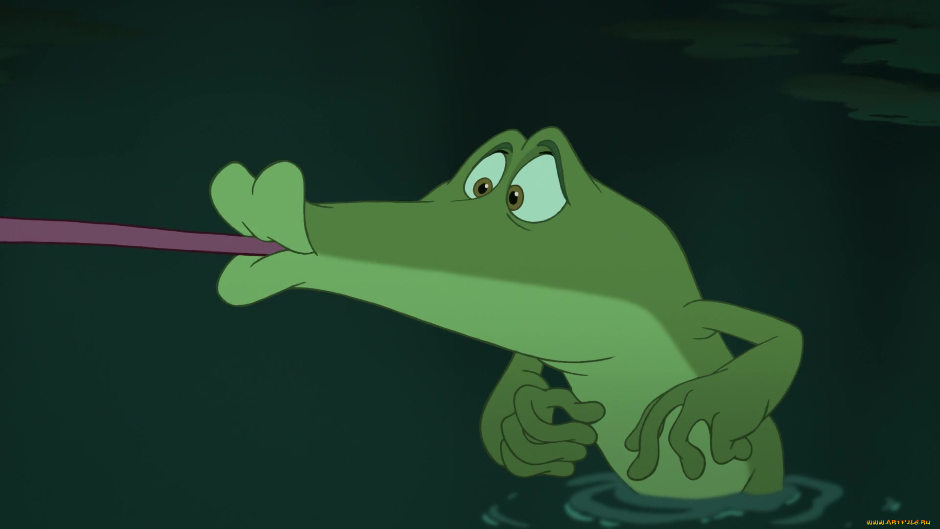 мультфильмы, the, princess, and, the, frog, лягушка, водоем