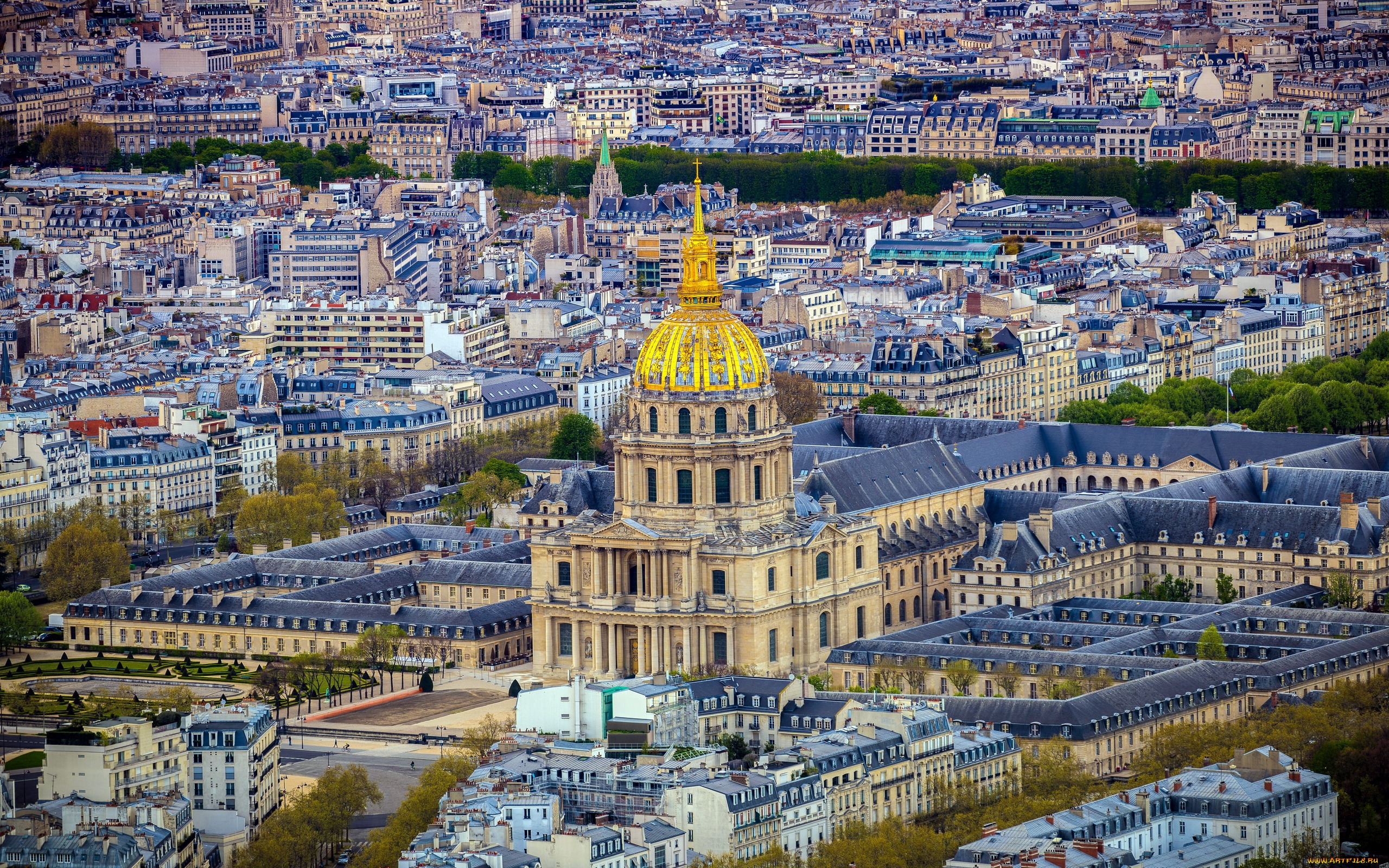 города, париж, , франция, панорама, базилика