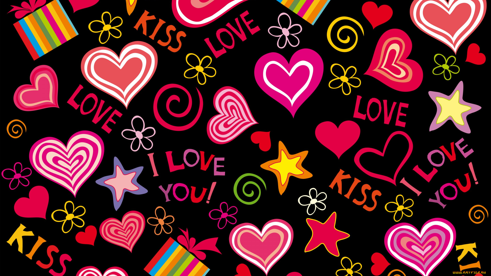 праздничные, день, святого, валентина, , сердечки, , любовь, hearts, valentine, romantic, vector, sweet, love, сердечки, любовь, background