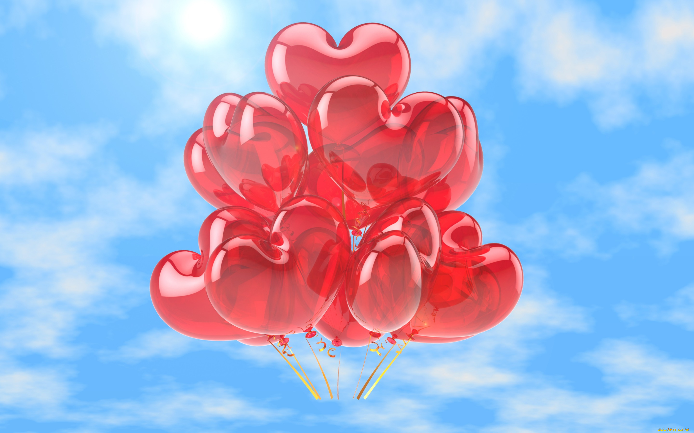 праздничные, день, святого, валентина, , сердечки, , любовь, сердечки, sky, love, balloons, любовь, heart, romance, happy, воздушные, шары