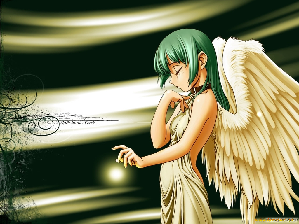 аниме, angels, demons, девушка, крылья, ангел