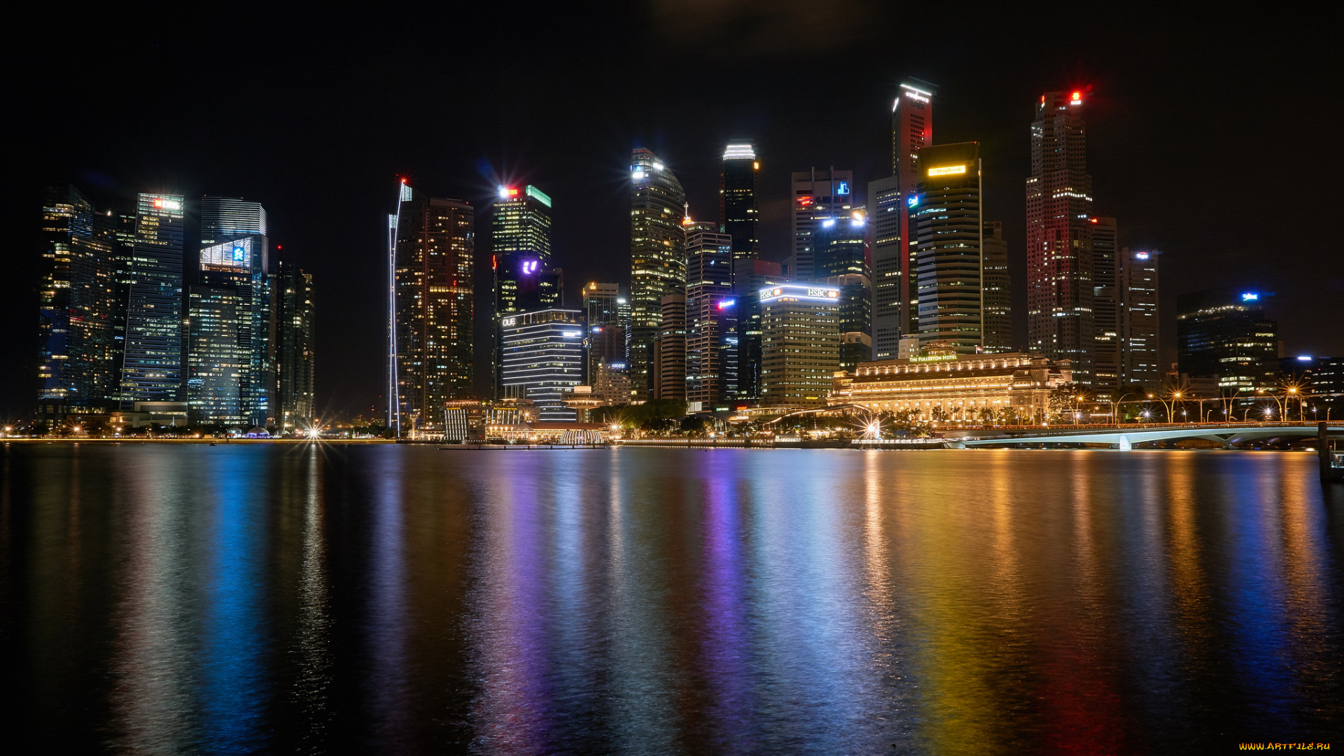 singapore, города, сингапур, , сингапур, небоскребы, панорама