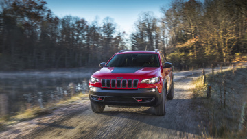 Картинка jeep+cherokee+trailhawk+2019 автомобили jeep red trailhawk 2019 cherokee
