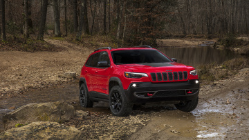 Картинка jeep+cherokee+trailhawk+2019 автомобили jeep 2019 trailhawk cherokee red