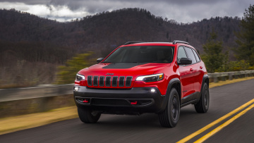 обоя jeep cherokee trailhawk 2019, автомобили, jeep, red, 2019, trailhawk, cherokee