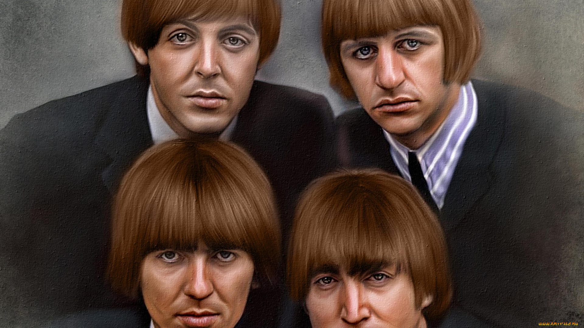 рисованное, люди, основанная, в, 1960, г, ританская, рок-группа, из, ливерпуля, beatles
