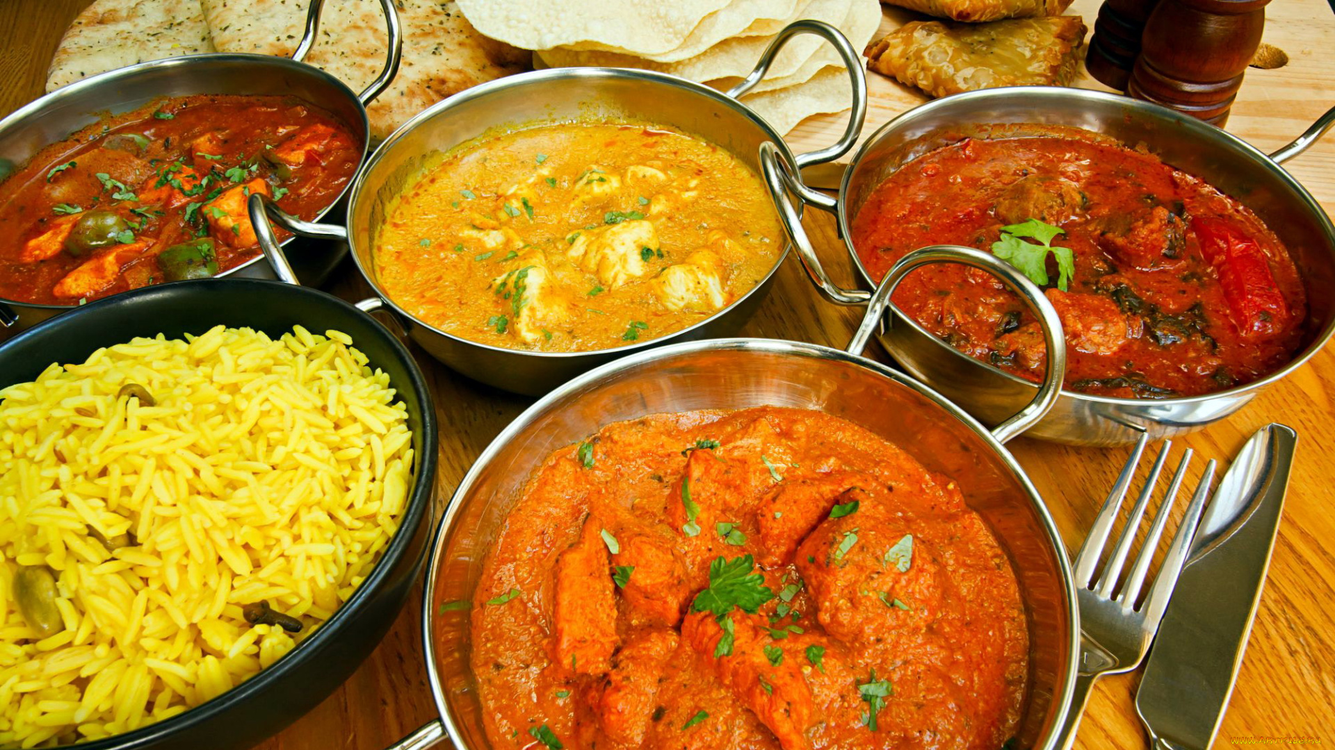 еда, вторые, блюда, рагу, рис, лепешки, кухня, индийская