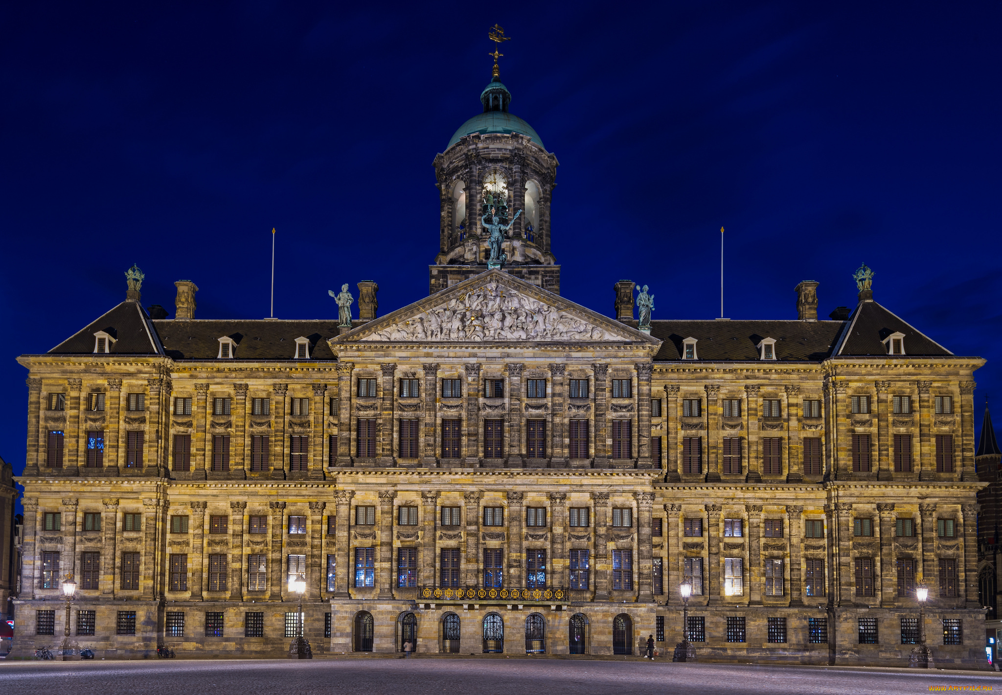 royal, palace, in, amsterdam, города, амстердам, , нидерланды, дворец
