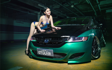 Картинка автомобили авто+с+девушками азиатка автомобиль девушка