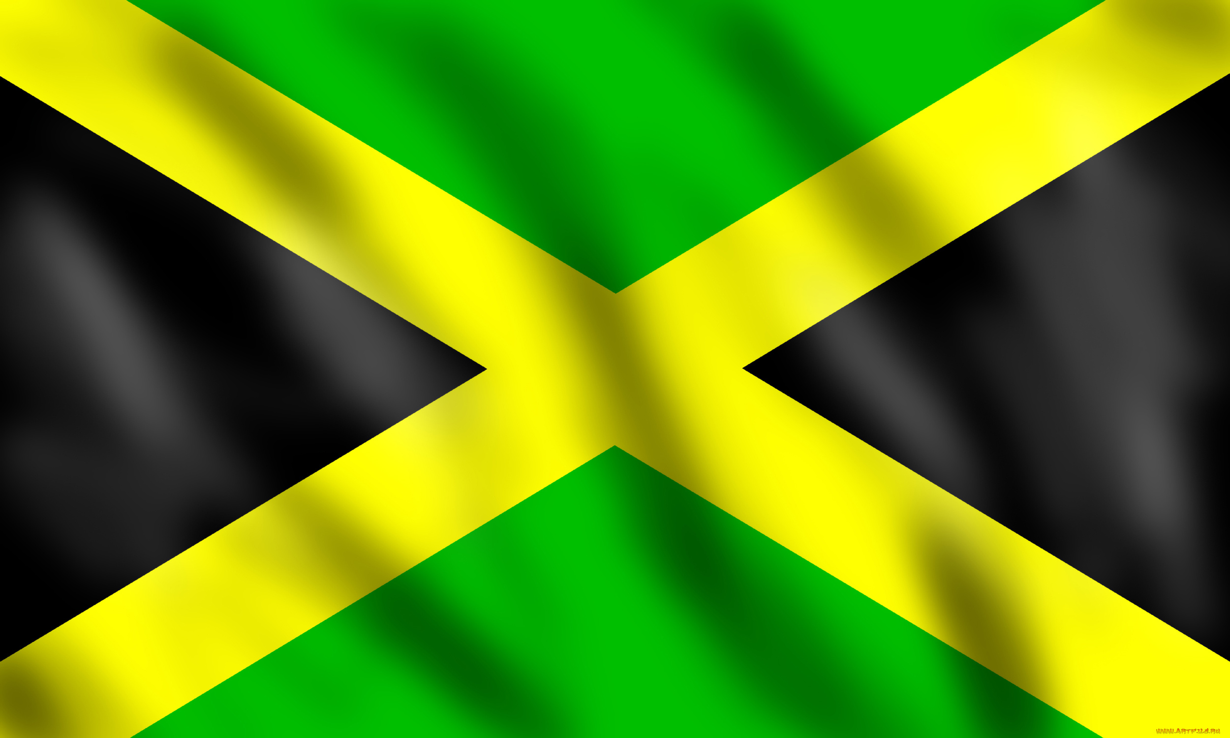 Ямайка, разное, флаги, гербы, желтый, зеленый, черный