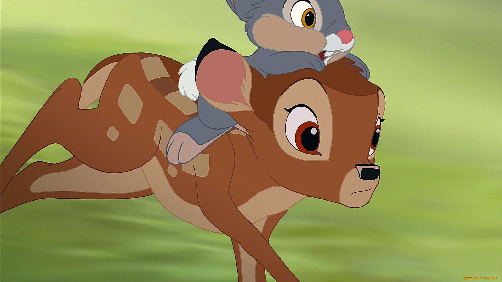 мультфильмы, bambi, 2, заяц, олененок