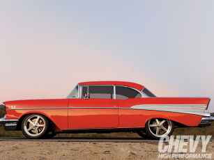 обоя 1957, chevy, bel, air, автомобили, chevrolet