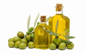Картинка еда разное бутылки масло оливки