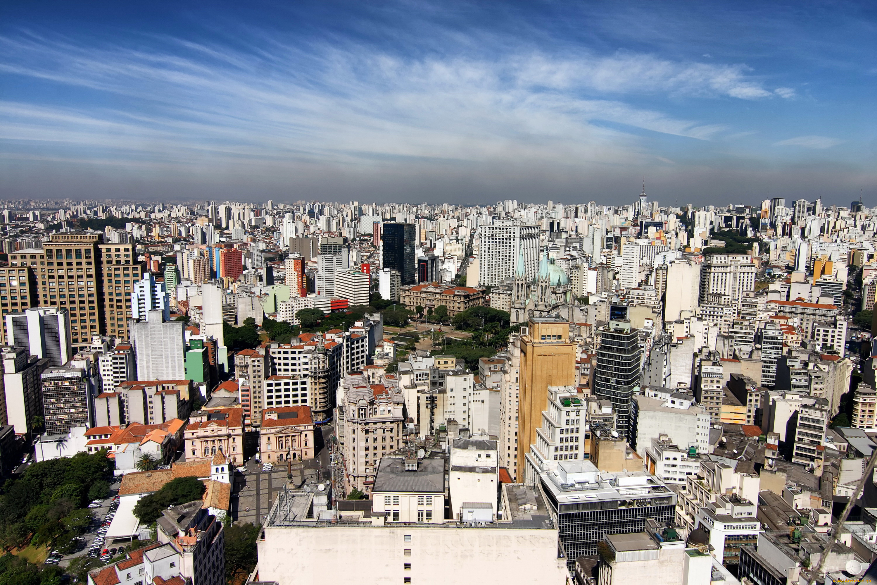 сан-паулу, бразилия, города, -, панорамы, панорама, дома, бразилия, сан-паулу