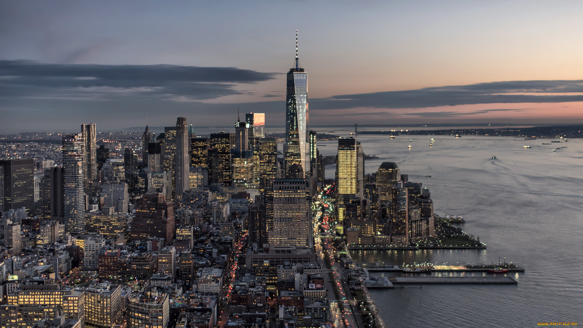 nyc, города, нью-йорк, , сша, небоскребы, панорама