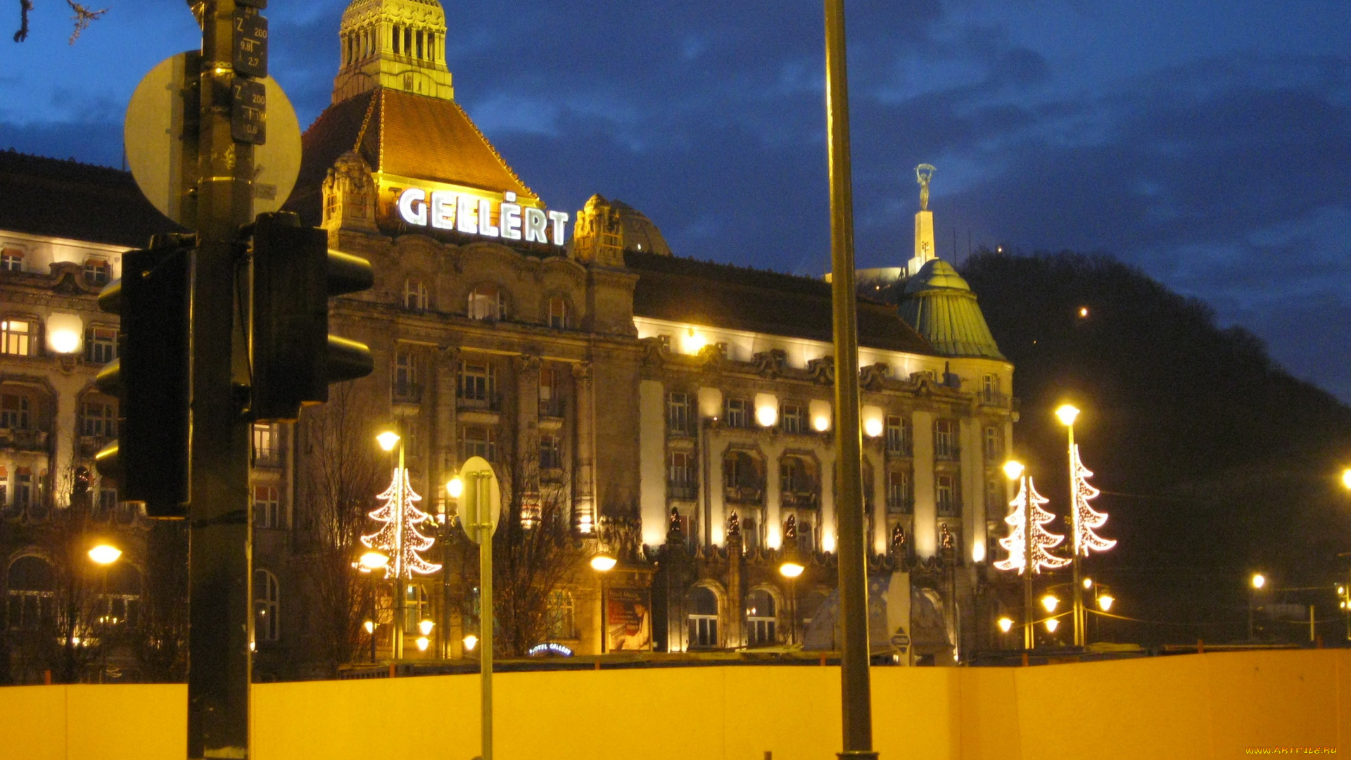 будапешт, автор, varvarra, города, венгрия, елки, подсветка, здание