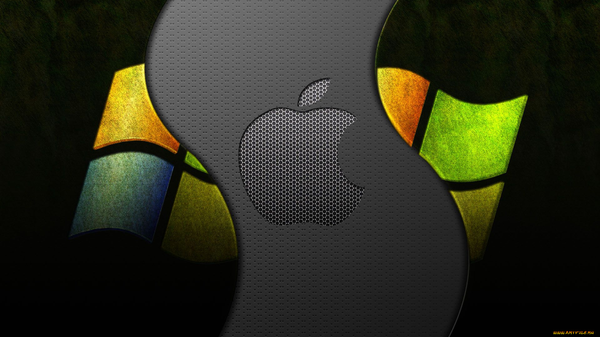 компьютеры, apple, фон, логотип, яблоко