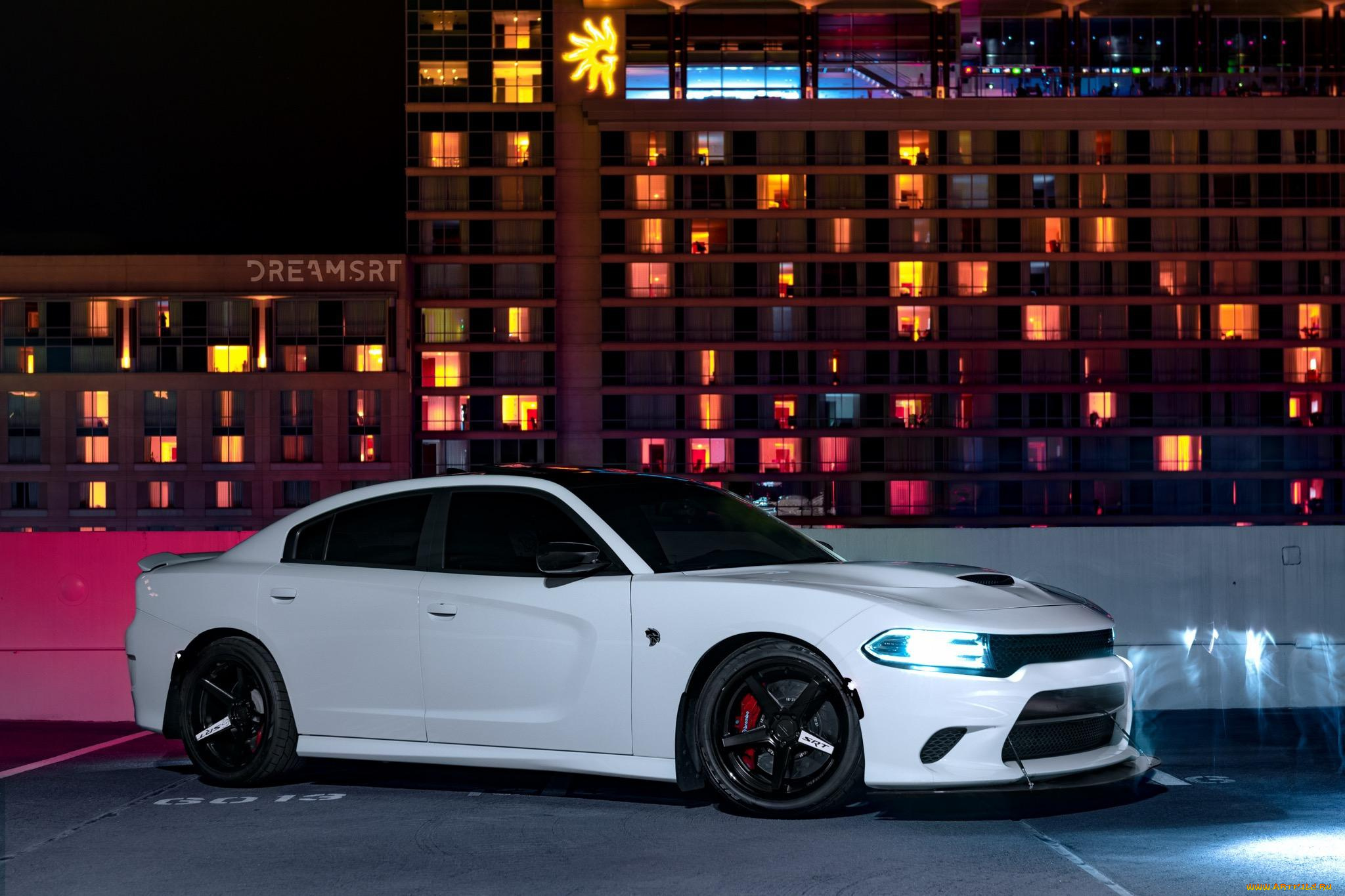 автомобили, dodge, charger, night, srt, hellcat