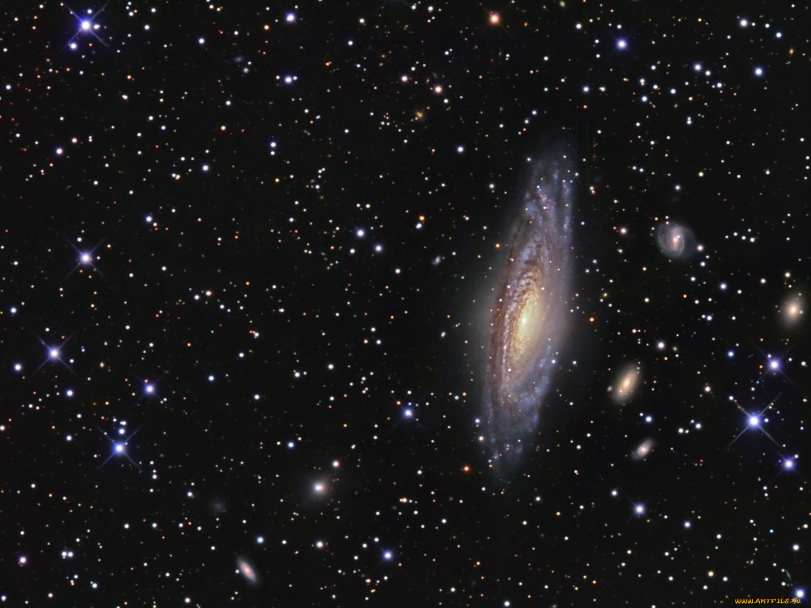 ngc, 7331, дальше, космос, галактики, туманности
