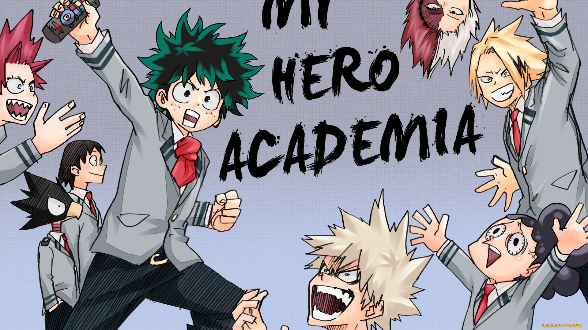 аниме, boku, no, hero, academia, герои