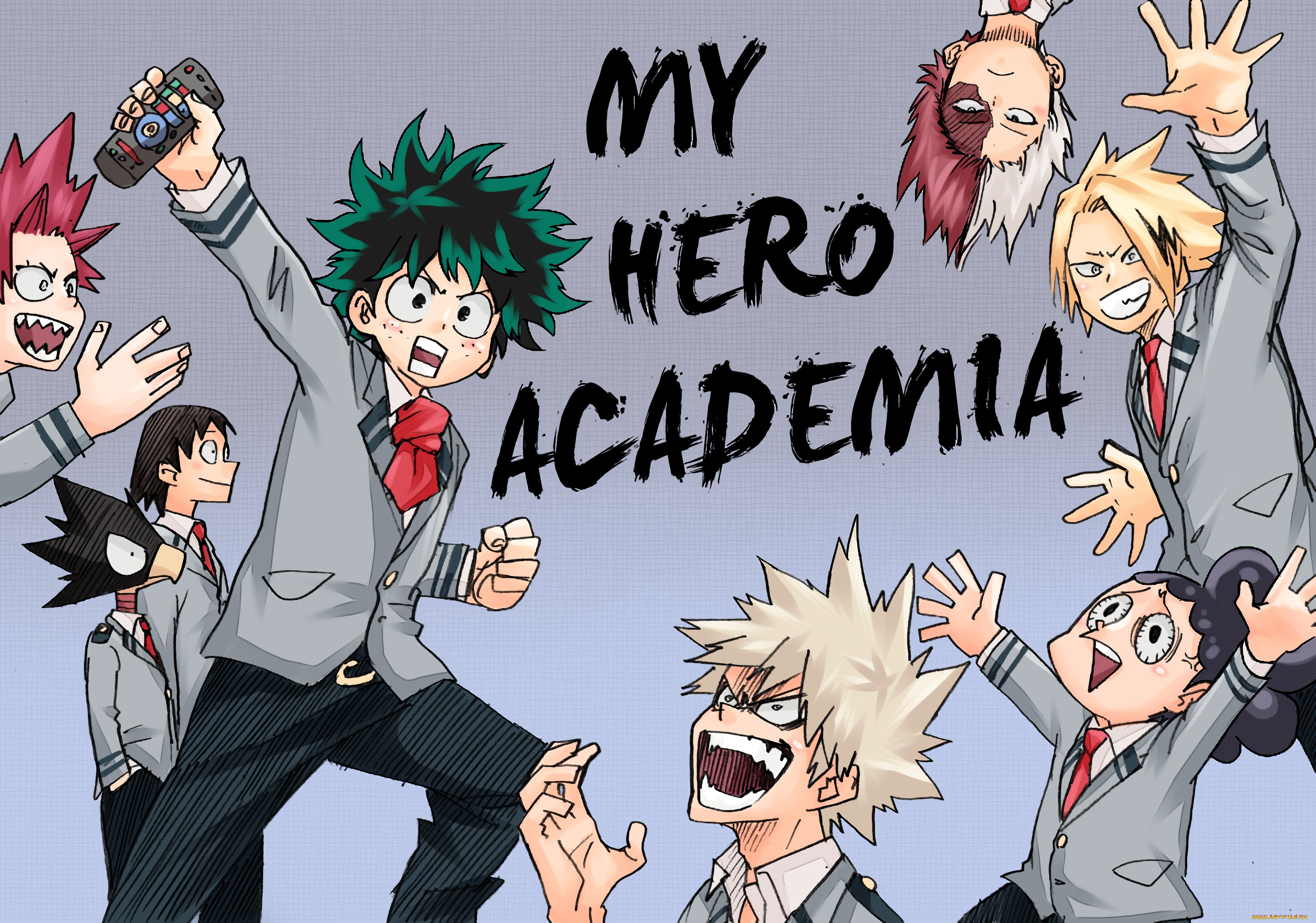 аниме, boku, no, hero, academia, герои