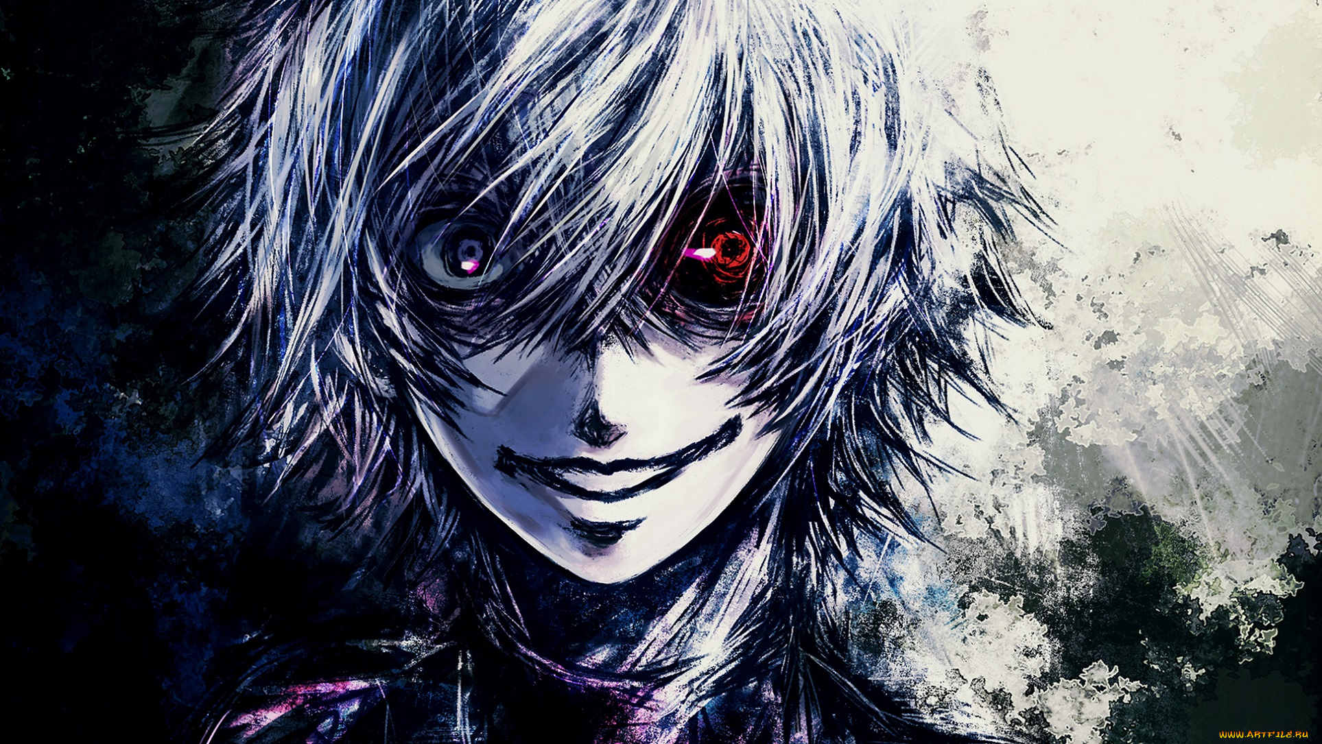 аниме, tokyo, ghoul, монстр, арт, токийский, гуль, парень, kaneki, ken