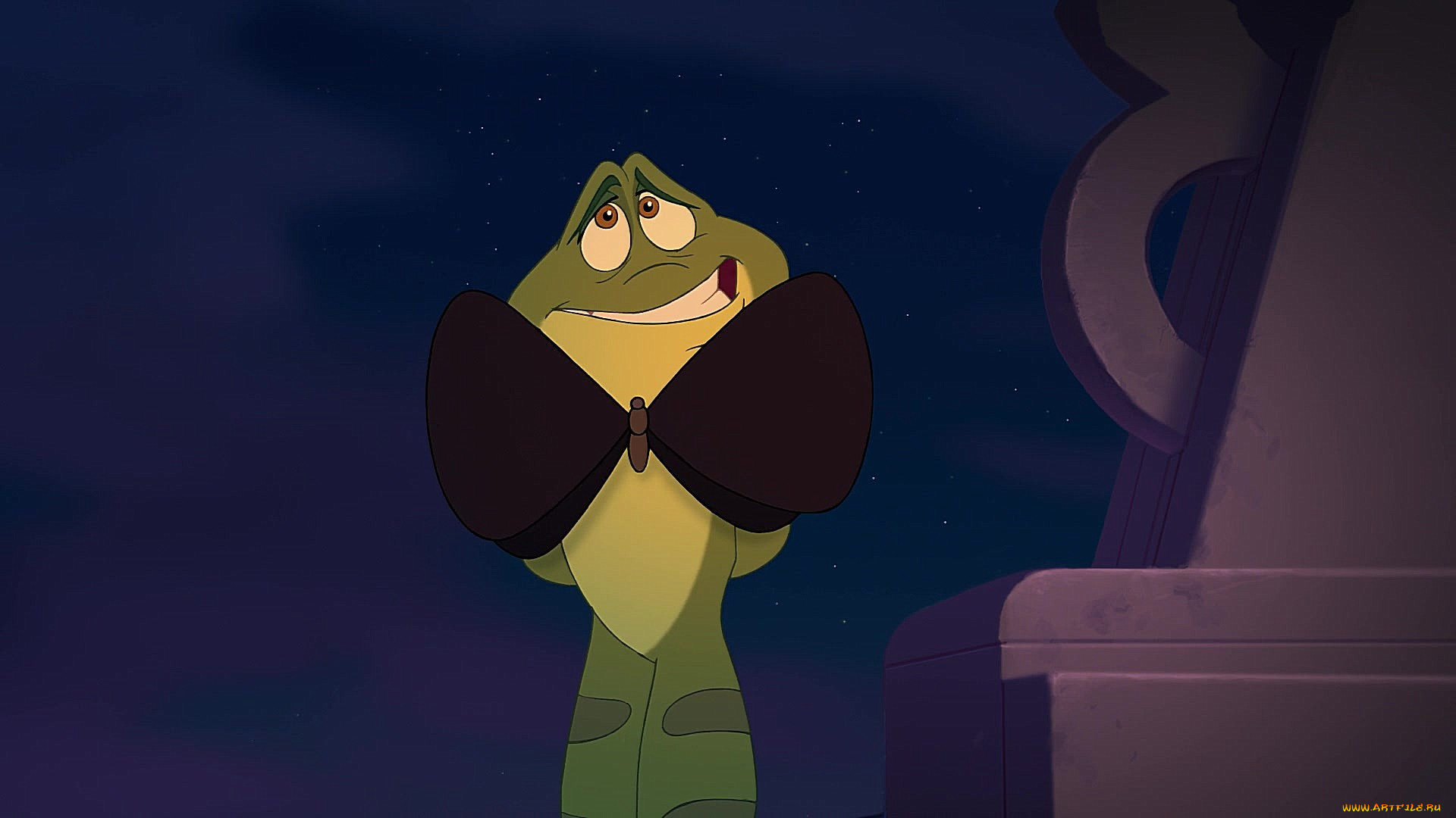 мультфильмы, the, princess, and, the, frog, бабочка, лягушка