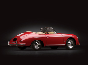 обоя автомобили, porsche, t2, convertible, d, 1600, 356a, красный, 1958г