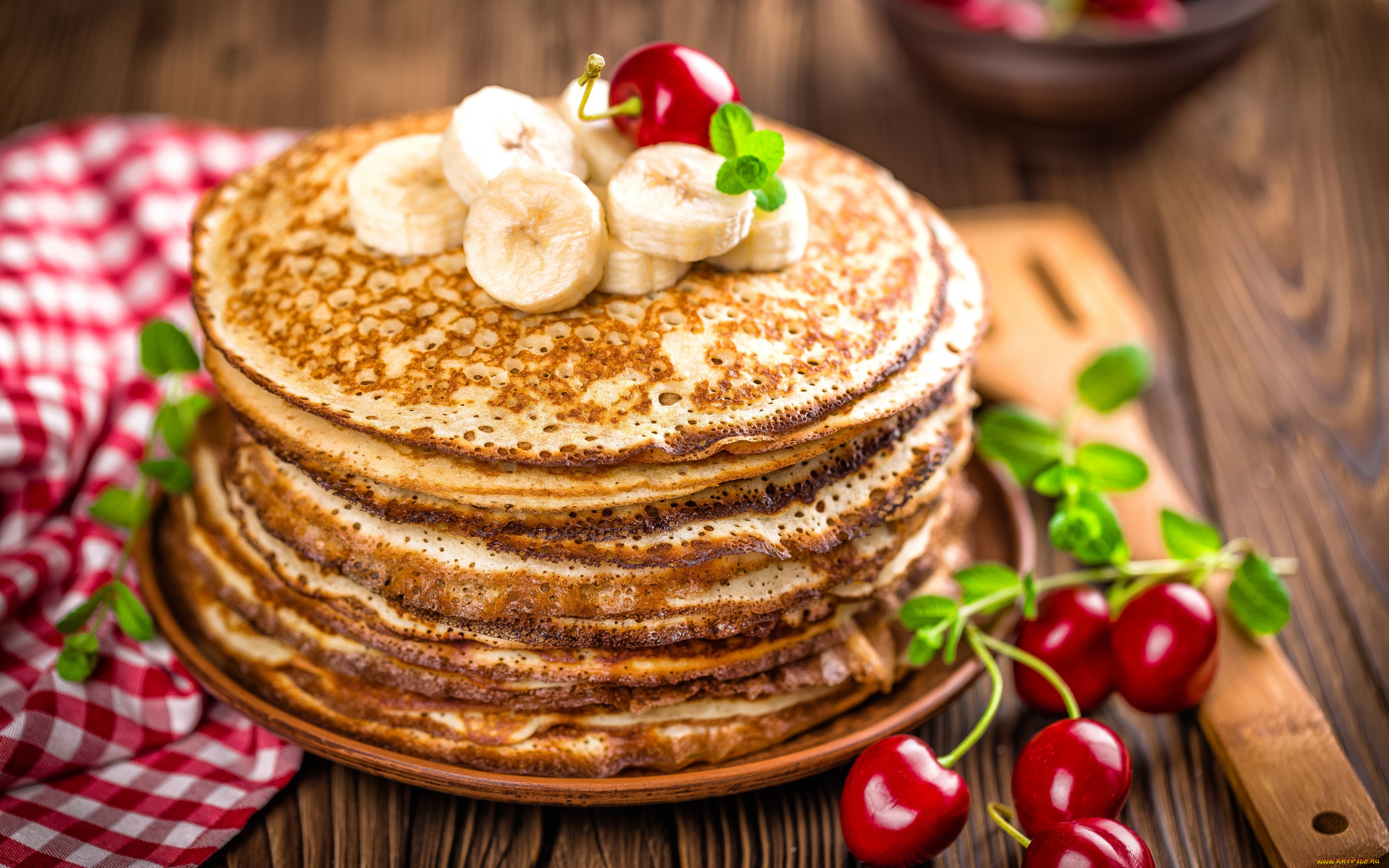 еда, блины, , оладьи, banana, pancakes, джем, бананы, выпечка