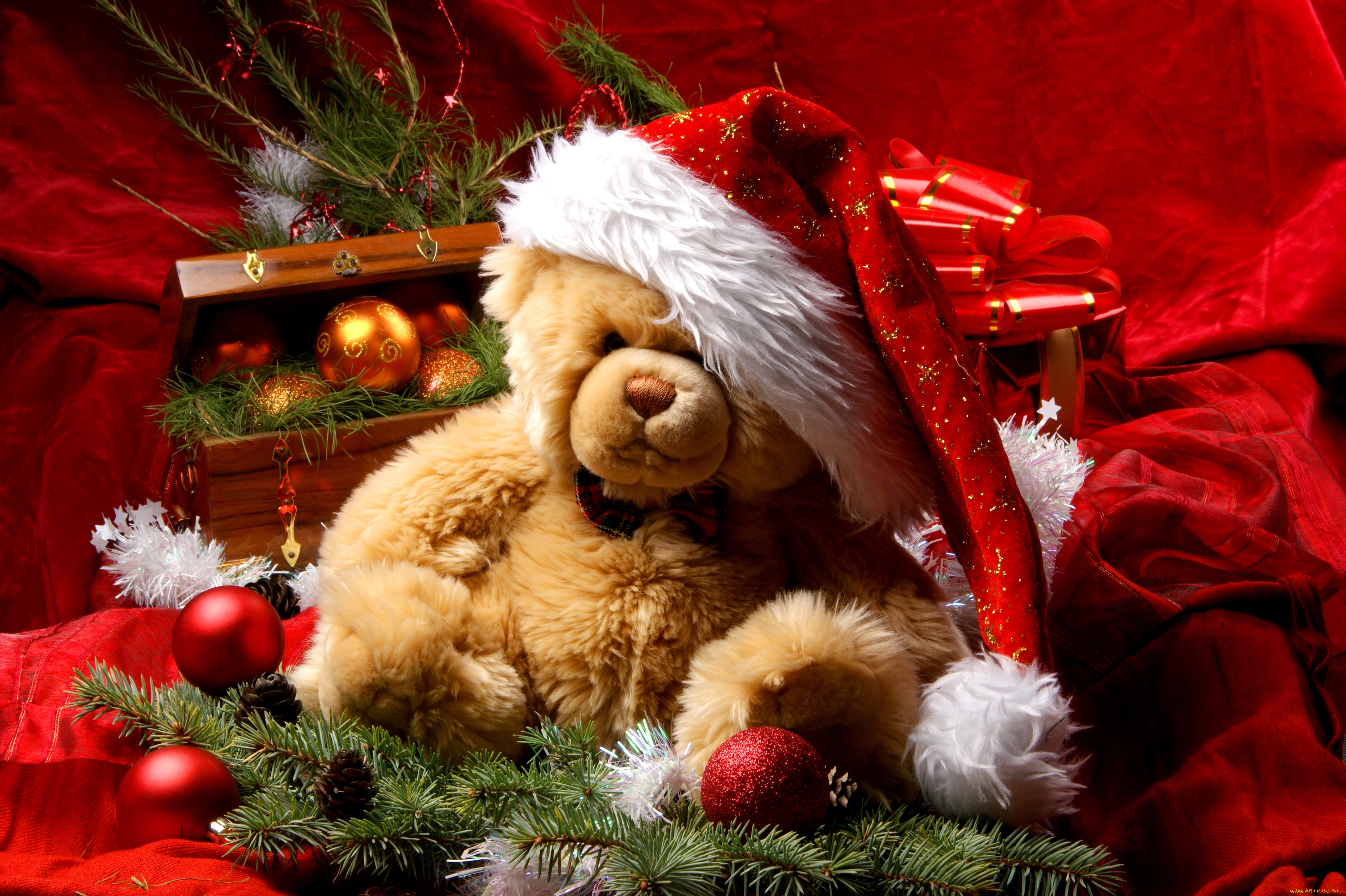 праздничные, мягкие, игрушки, санта, мишка, украшения, рождество, новый, год, decoration, christmas, new, year