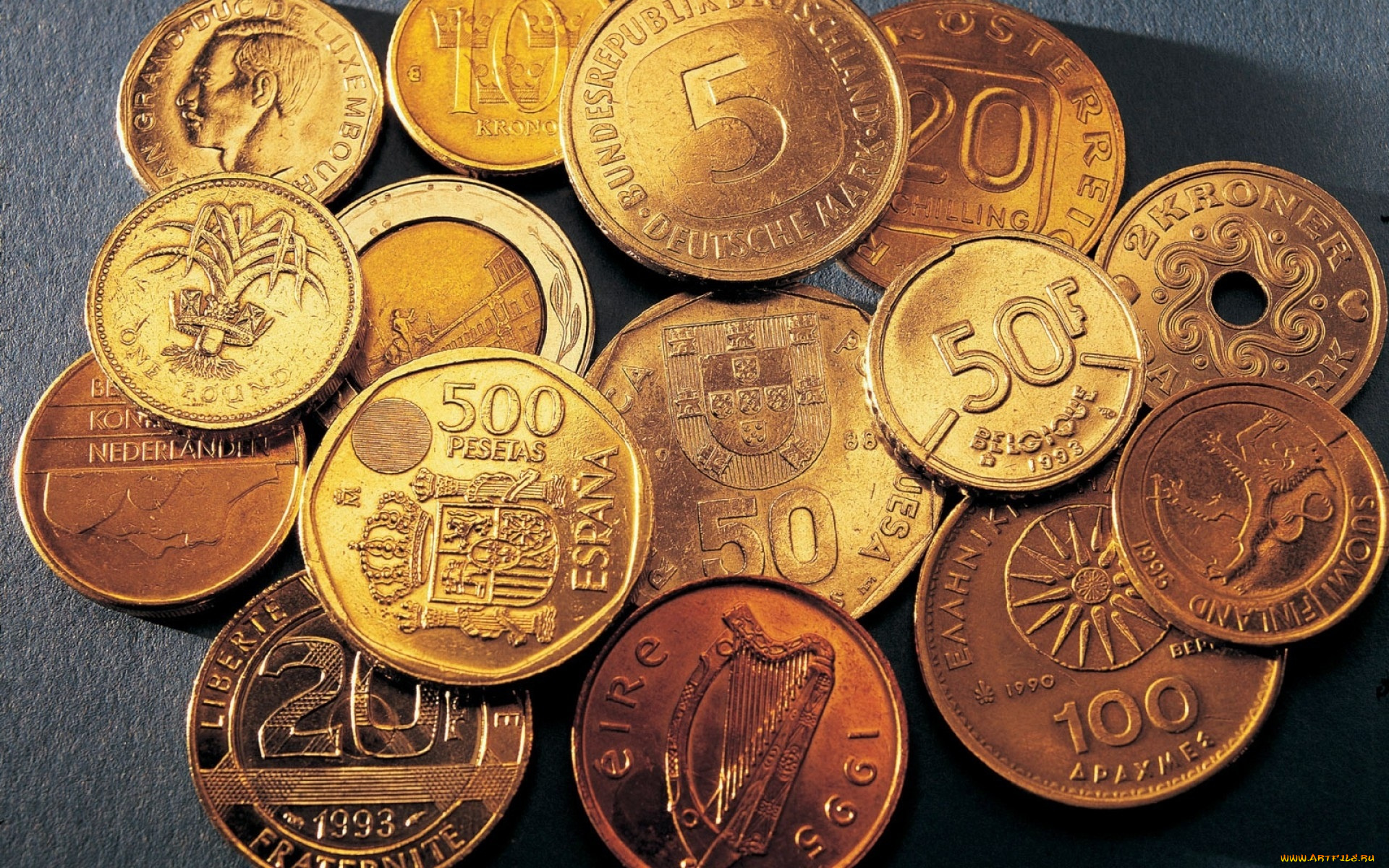 разное, золото, , купюры, , монеты, деньги, монеты