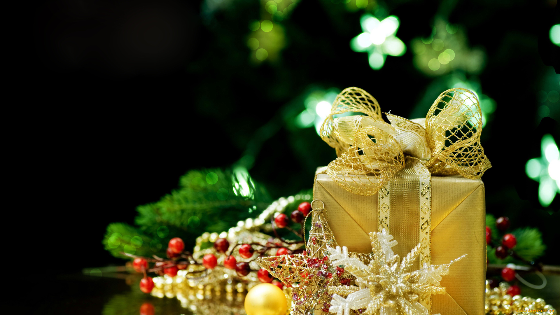 праздничные, подарки, коробочки, украшения