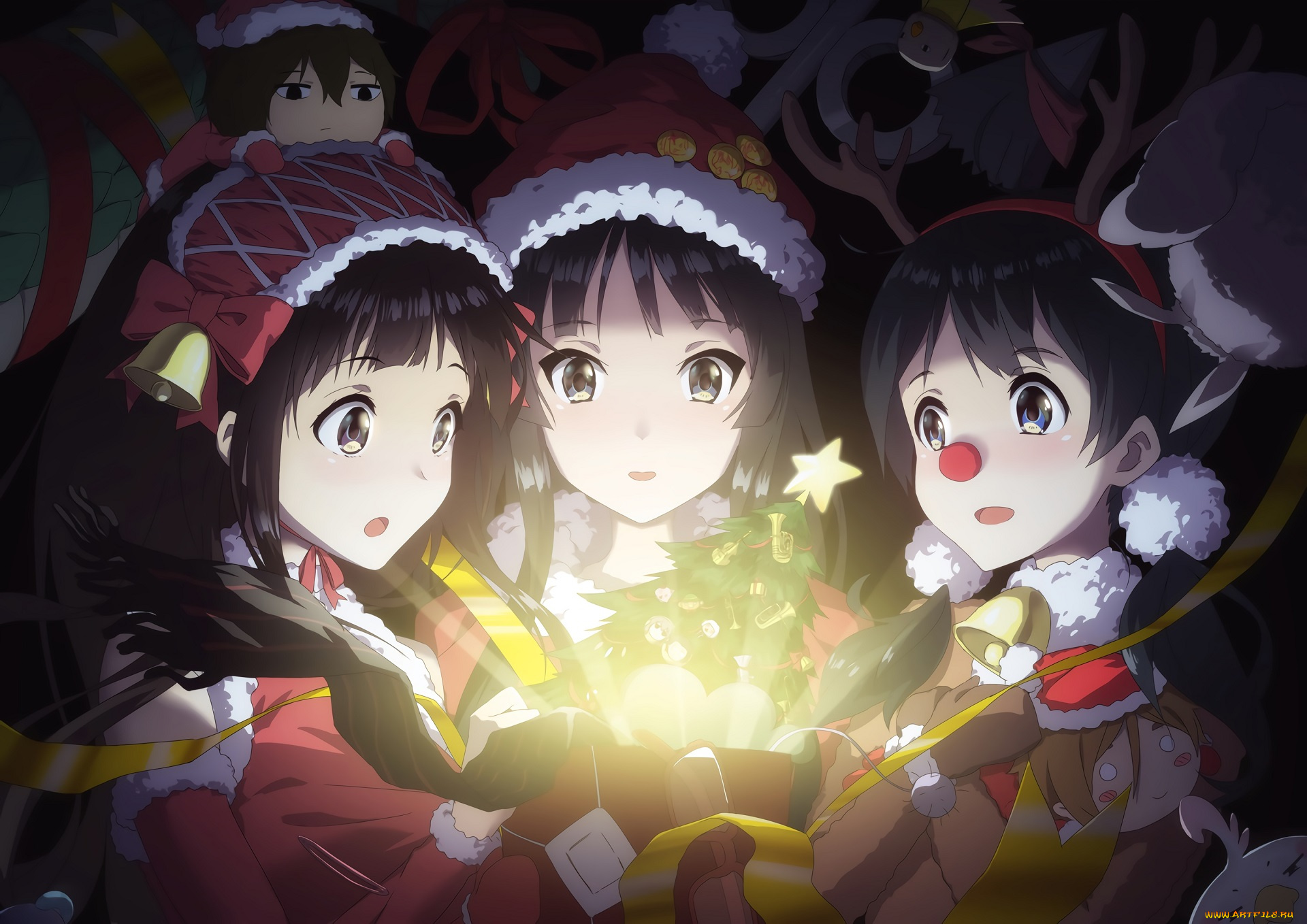 аниме, зима, , новый, год, , рождество, hyouka, tamako, market, k-on