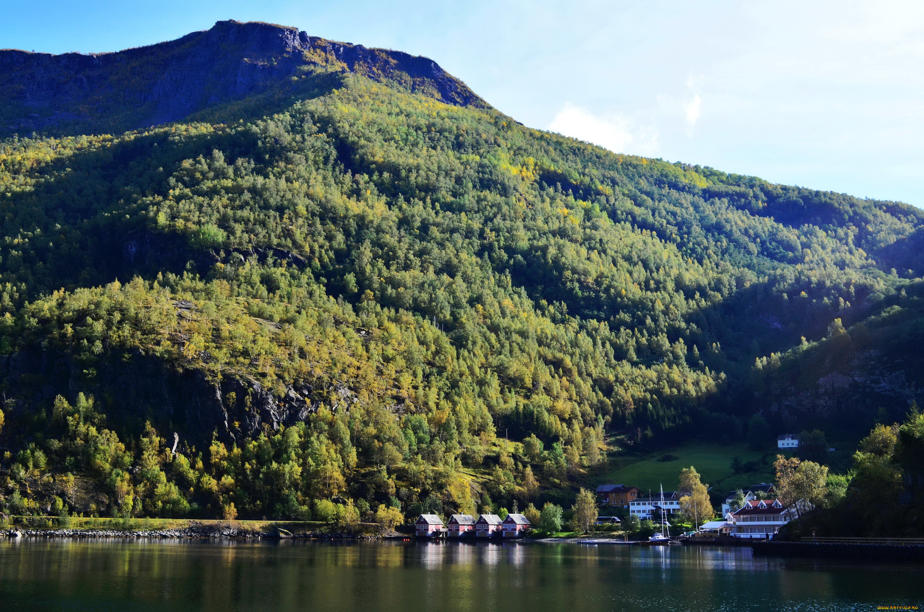 норвегия, природа, горы, фьорд, пейзаж