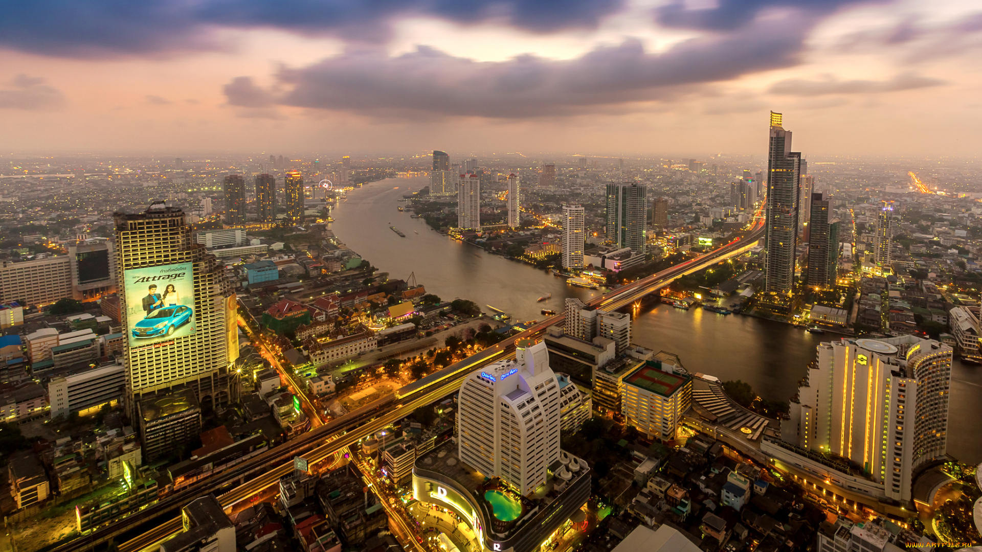 bangkok, city, города, бангкок, , таиланд, деловой, центр