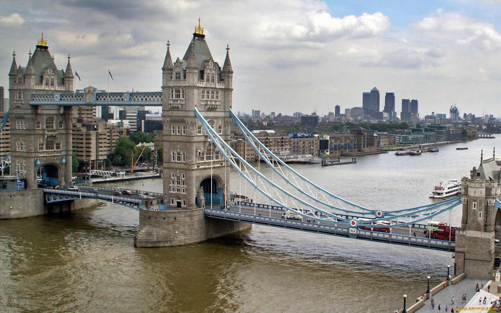 лондон, города, великобритания, мост