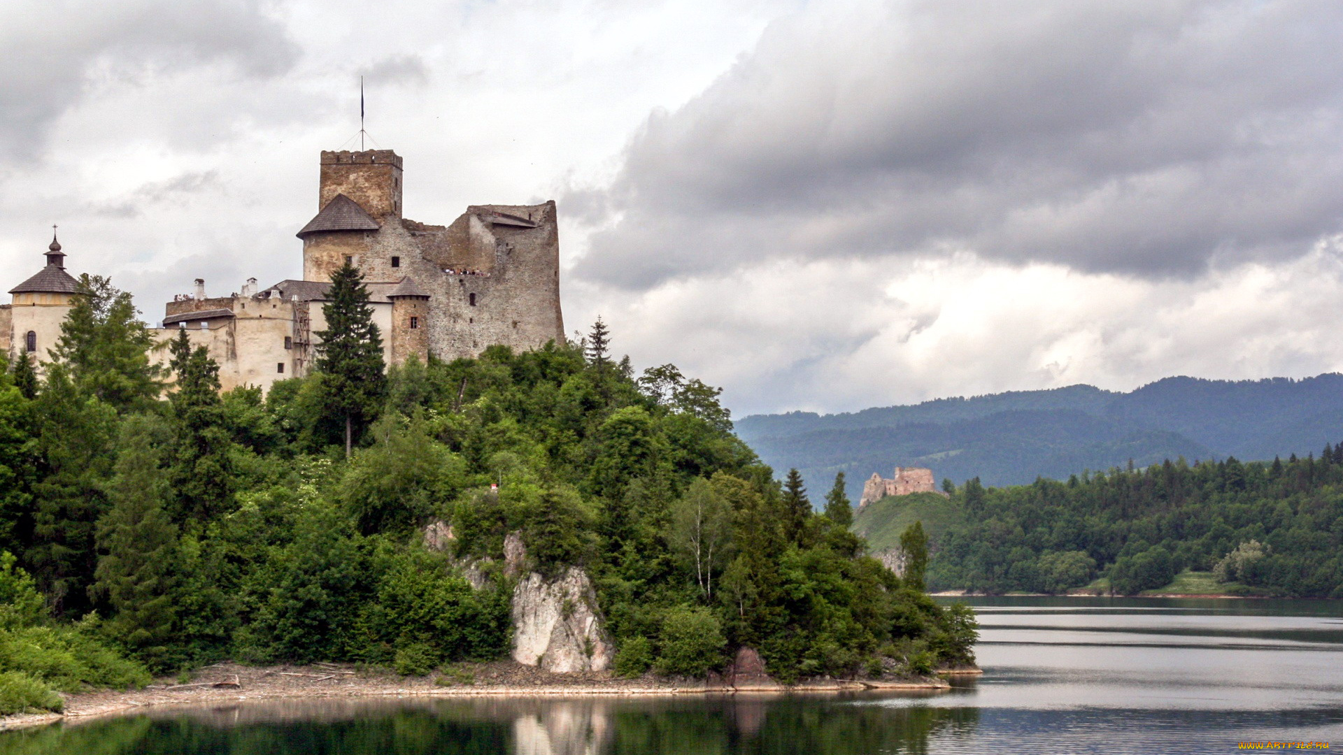 nidzica, castle, города, замки, польши, nidzica, castle