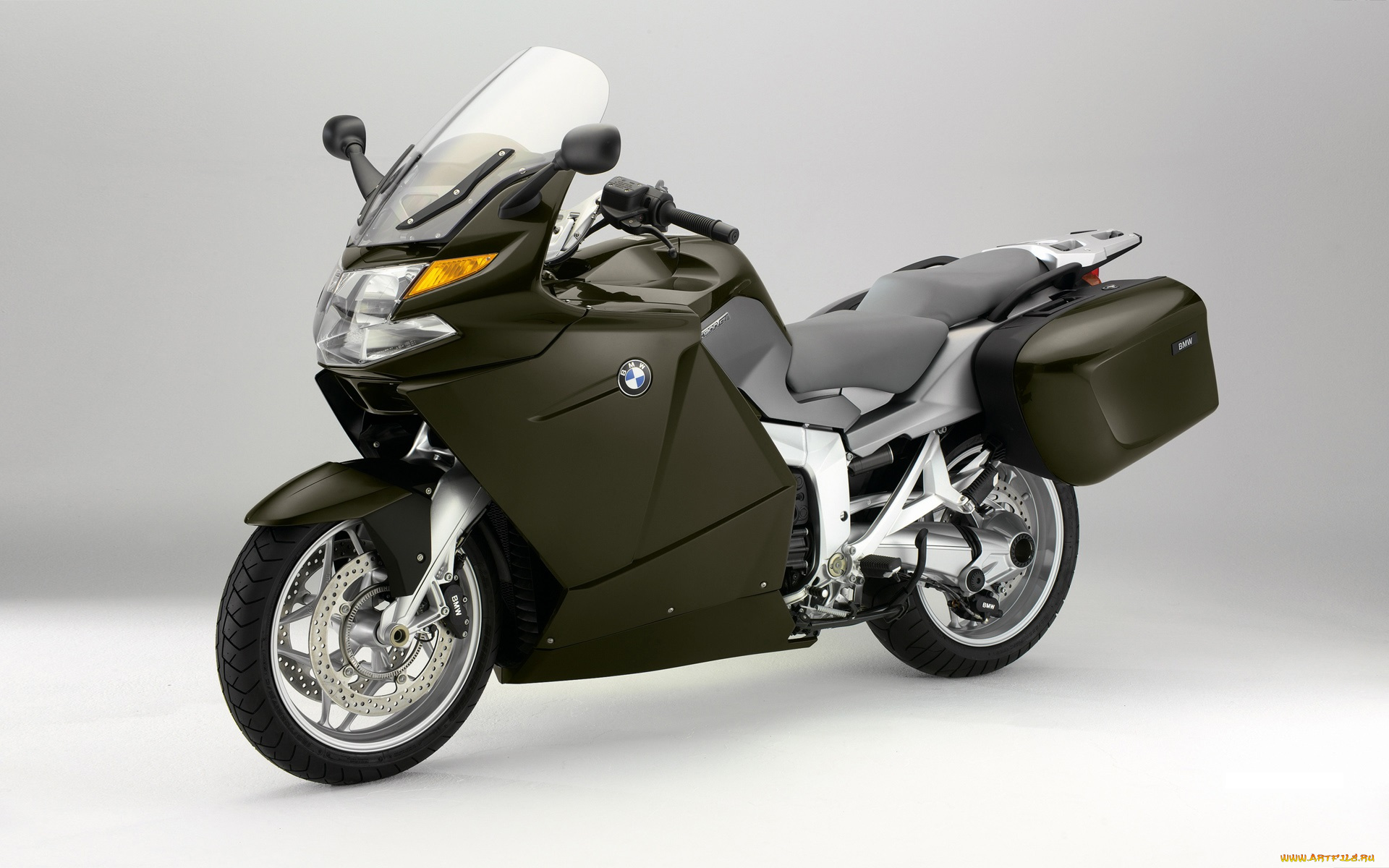 мотоциклы, bmw, темнозеленый, 2005, gt, k-1200