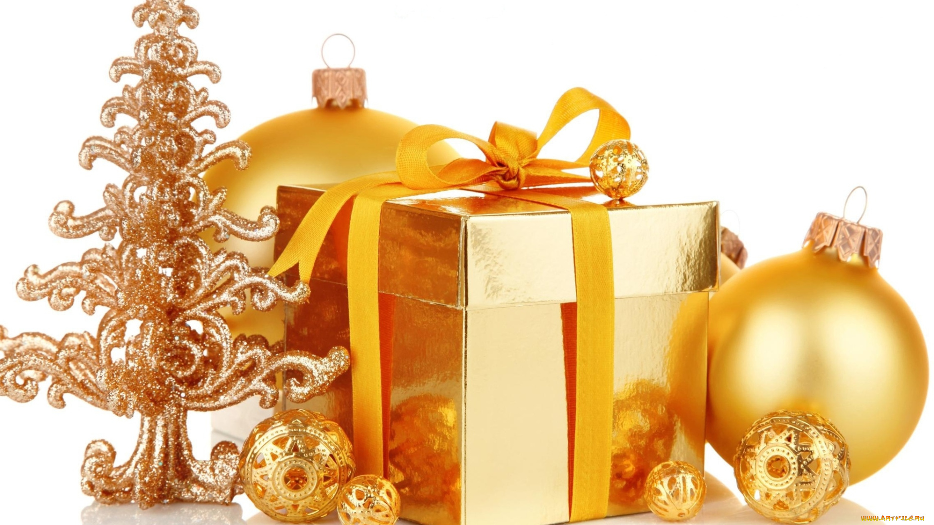 праздничные, подарки, и, коробочки, коробка, шарики, ёлка