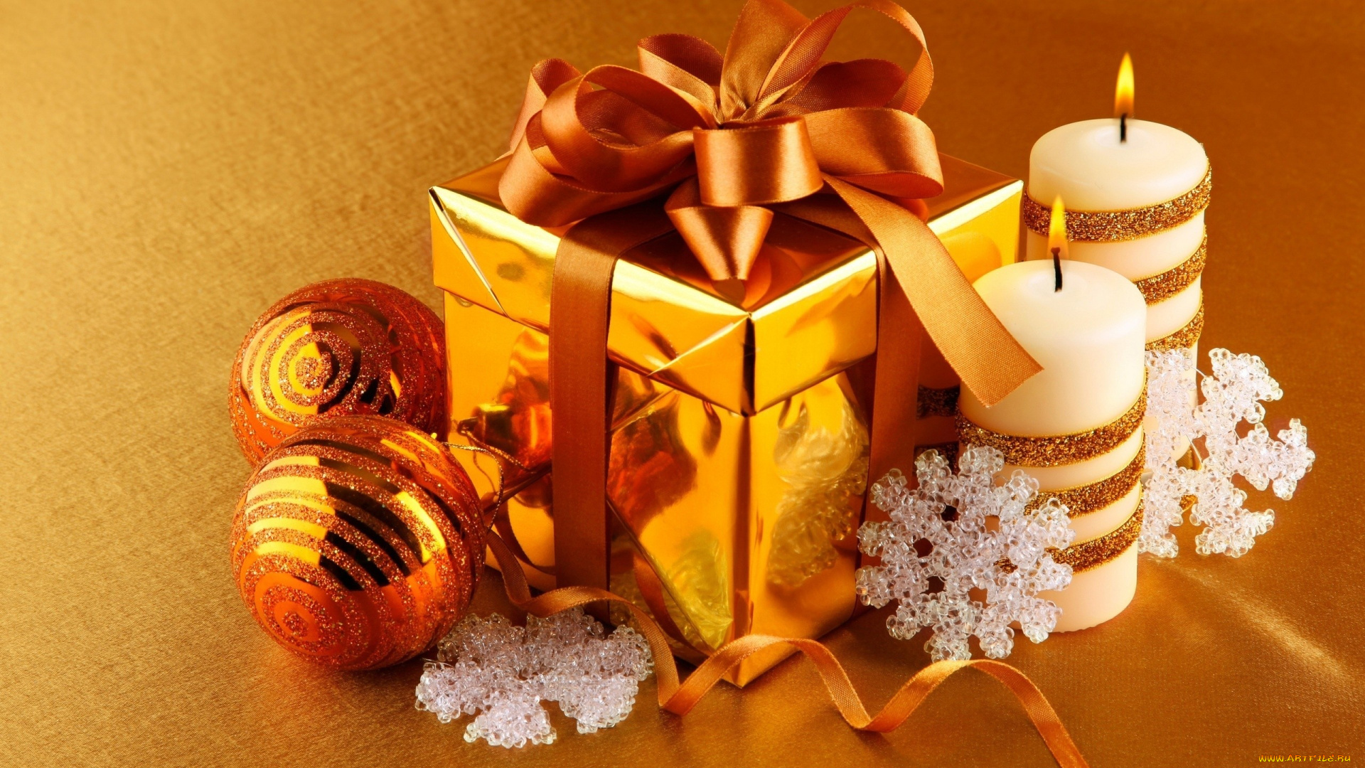 праздничные, подарки, и, коробочки, подарок, коробка, свечи, снежинки, шарики