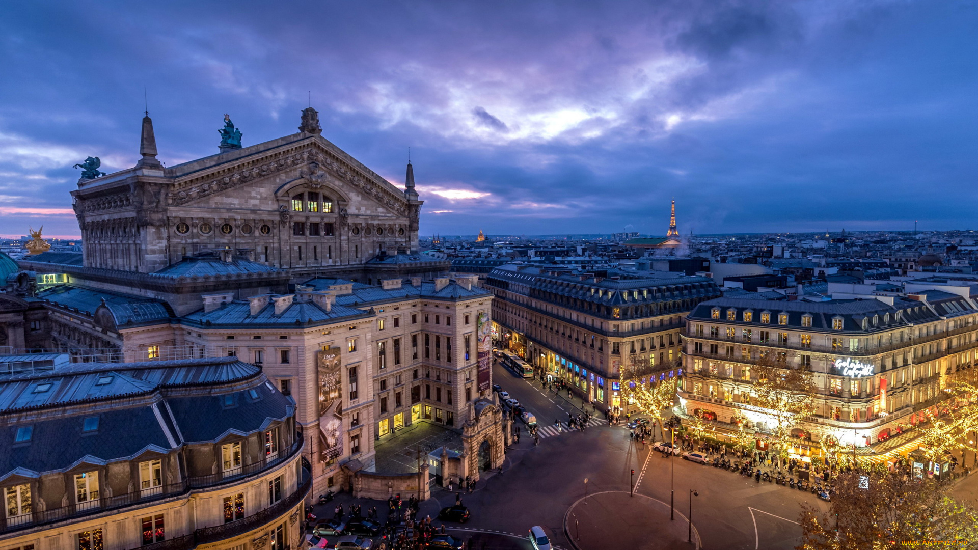 grand, opera, города, париж, , франция, grand, opera