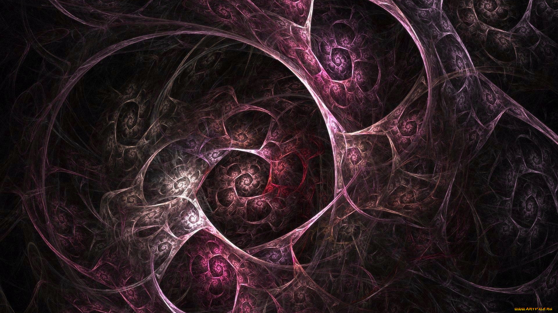 3д, графика, fractal, фракталы, фон, цвет, узор