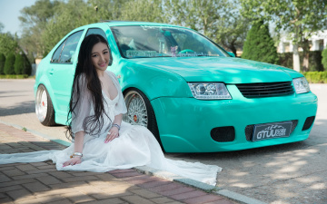 Картинка автомобили -авто+с+девушками взгляд фон азиатка автомобиль девушка