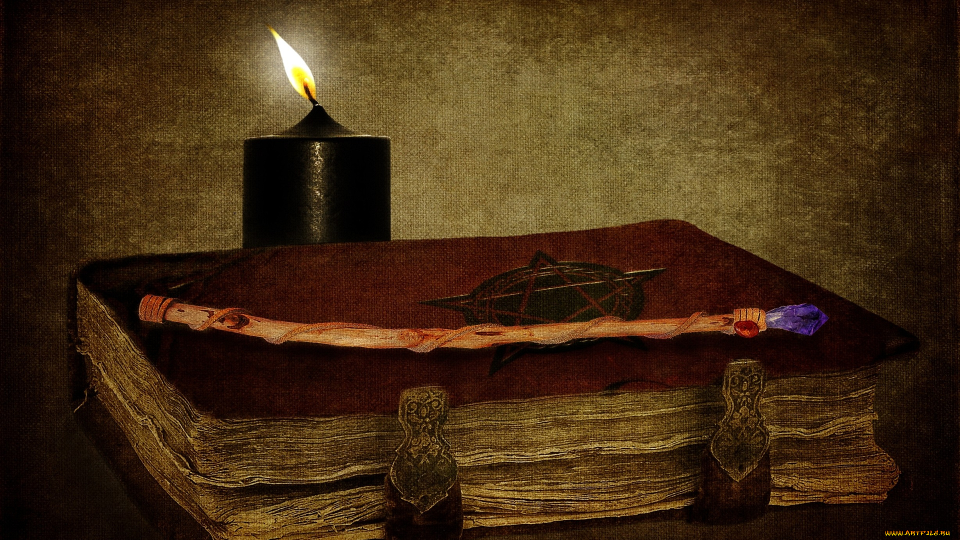 фэнтези, магия, свеча, книга