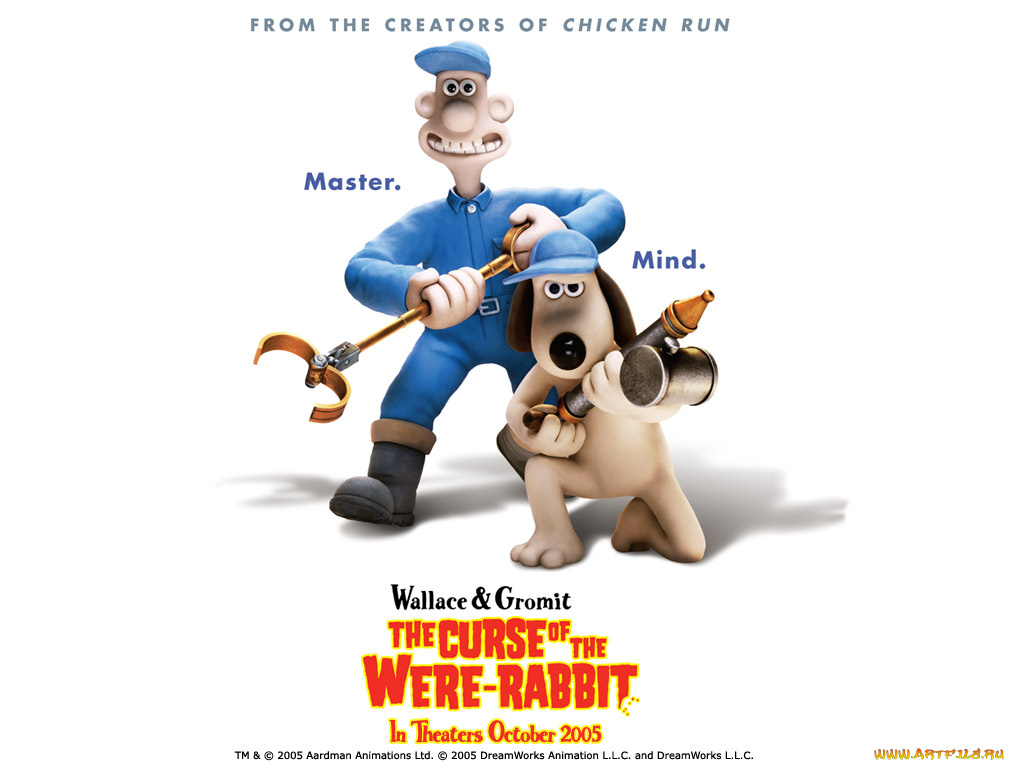 the, wallace, and, gromit, movie, curse, of, wererabbit, мультфильмы, in, were, rabbit