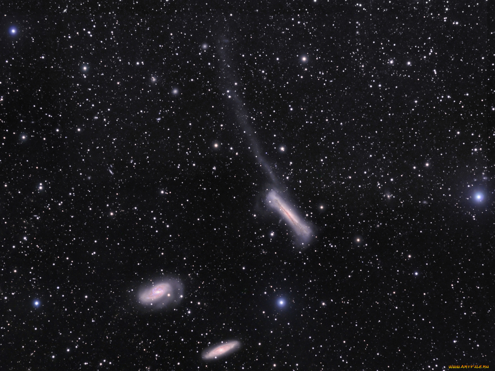 ngc3628, космос, галактики, туманности